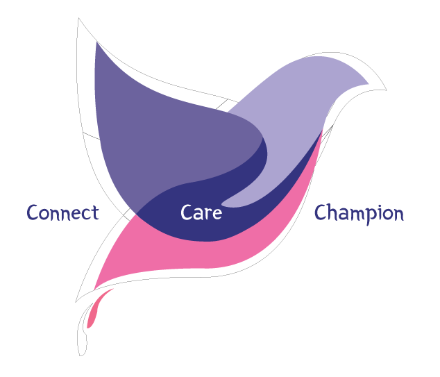 NIJEI Connect Care Champion bird mark